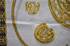 Authentic HERMES Carre 90 Scarf "LES CAVALIERS D'OR" Silk Navy 9616D