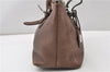 Authentic FENDI Selleria Villa Borghese Hand Tote Bag Purse Leather Brown 9619F