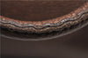 Authentic FENDI Selleria Villa Borghese Hand Tote Bag Purse Leather Brown 9619F