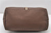 Authentic FENDI Selleria Villa Borghese Hand Tote Bag Purse Leather Brown 9619F