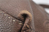 Authentic FENDI Selleria Villa Borghese Hand Tote Bag Purse Leather Brown 9619F