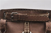 Authentic FENDI Selleria Villa Borghese Hand Tote Bag Purse Leather Brown 9619F