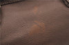 Authentic FENDI Selleria Villa Borghese Hand Tote Bag Purse Leather Brown 9619F