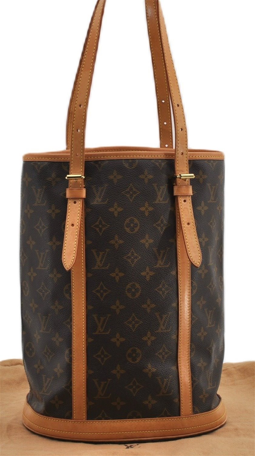 Authentic Louis Vuitton Monogram Bucket GM Shoulder Tote Bag M42236 LV 9625E