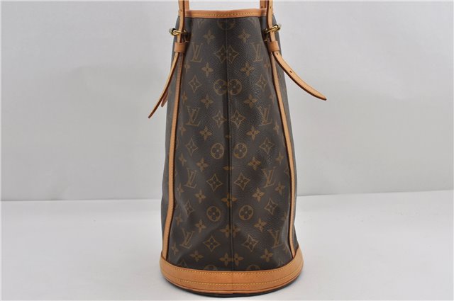 Authentic Louis Vuitton Monogram Bucket GM Shoulder Tote Bag M42236 LV 9625E