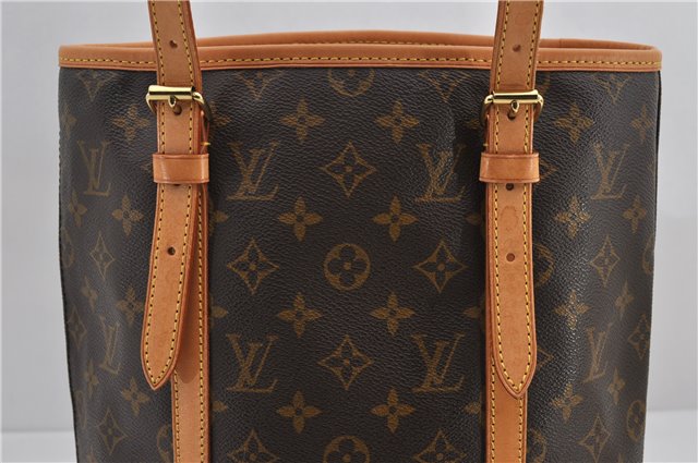 Authentic Louis Vuitton Monogram Bucket GM Shoulder Tote Bag M42236 LV 9625E