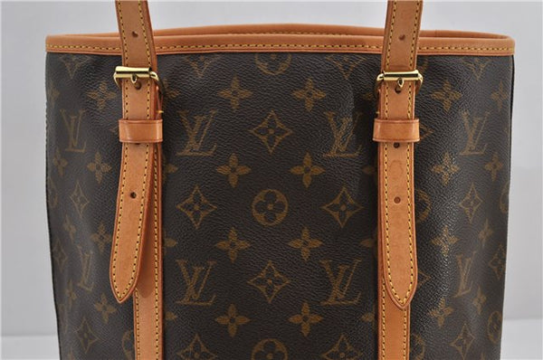 Authentic Louis Vuitton Monogram Bucket GM Shoulder Tote Bag M42236 LV 9625E