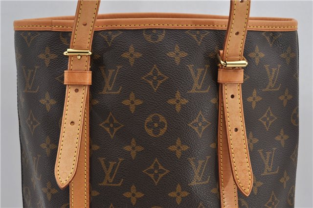 Authentic Louis Vuitton Monogram Bucket GM Shoulder Tote Bag M42236 LV 9625E