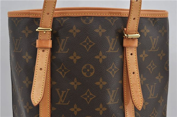 Authentic Louis Vuitton Monogram Bucket GM Shoulder Tote Bag M42236 LV 9625E