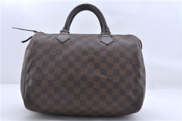 Authentic Louis Vuitton Damier Speedy 30 Hand Bag N41364 LV 9626C