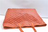 Authentic Goyard Saint Louis PM Shoulder Tote Bag PVC Leather Orange 9626E