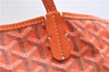 Authentic Goyard Saint Louis PM Shoulder Tote Bag PVC Leather Orange 9626E