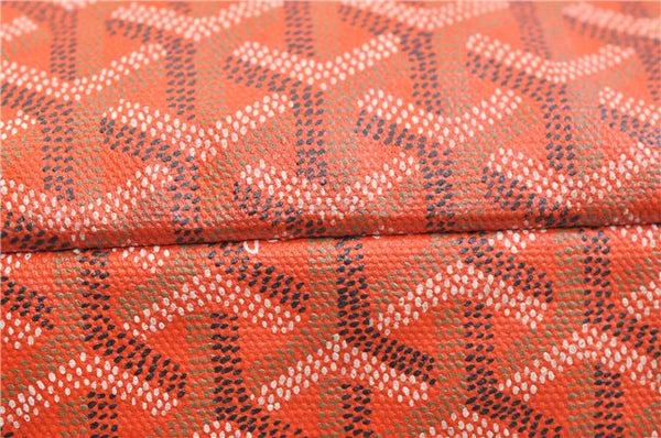 Authentic Goyard Saint Louis PM Shoulder Tote Bag PVC Leather Orange 9626E