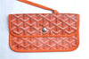 Authentic Goyard Saint Louis PM Shoulder Tote Bag PVC Leather Orange 9626E