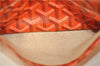 Authentic Goyard Saint Louis PM Shoulder Tote Bag PVC Leather Orange 9626E