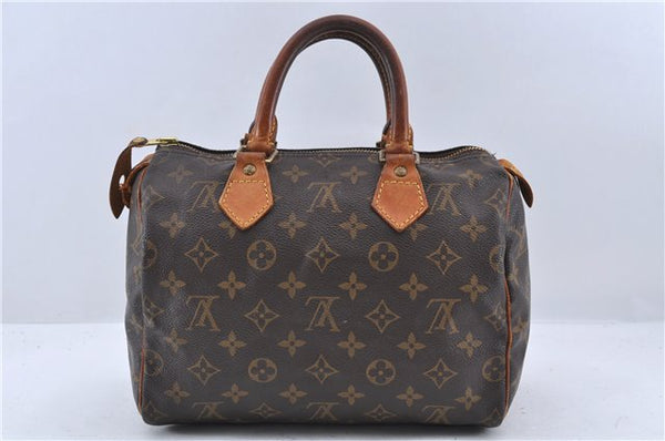 Authentic Louis Vuitton Monogram Speedy 25 Hand Bag M41528 LV 9627C