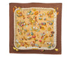 Authentic HERMES Carre 90 Scarf "COUVEE D'HERMES" Silk Brown 9628D