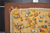 Authentic HERMES Carre 90 Scarf "COUVEE D'HERMES" Silk Brown 9628D