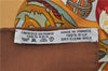 Authentic HERMES Carre 90 Scarf "COUVEE D'HERMES" Silk Brown 9628D