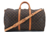 Auth Louis Vuitton Monogram Keepall Bandouliere 50 Boston Bag M41416 LV 9632C