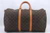 Auth Louis Vuitton Monogram Keepall Bandouliere 50 Boston Bag M41416 LV 9632C