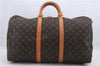 Auth Louis Vuitton Monogram Keepall Bandouliere 50 Boston Bag M41416 LV 9632C