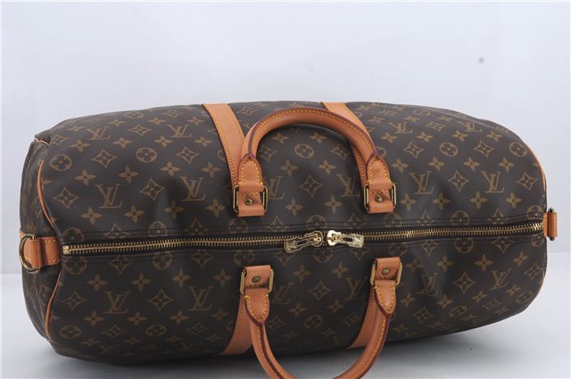 Auth Louis Vuitton Monogram Keepall Bandouliere 50 Boston Bag M41416 LV 9632C