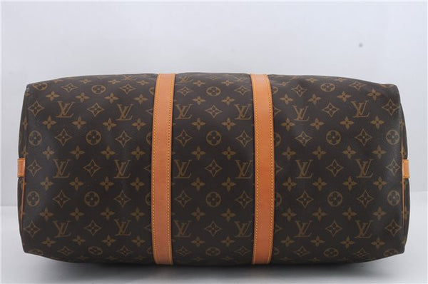 Auth Louis Vuitton Monogram Keepall Bandouliere 50 Boston Bag M41416 LV 9632C