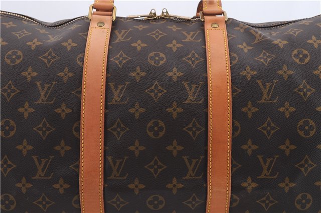 Auth Louis Vuitton Monogram Keepall Bandouliere 50 Boston Bag M41416 LV 9632C