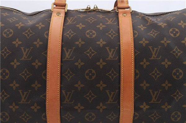 Auth Louis Vuitton Monogram Keepall Bandouliere 50 Boston Bag M41416 LV 9632C