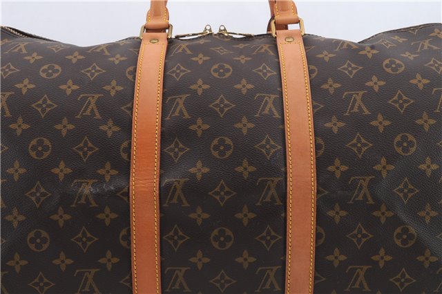 Auth Louis Vuitton Monogram Keepall Bandouliere 50 Boston Bag M41416 LV 9632C