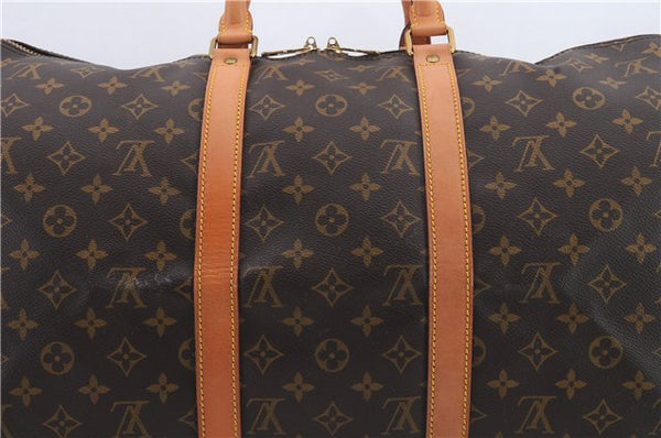 Auth Louis Vuitton Monogram Keepall Bandouliere 50 Boston Bag M41416 LV 9632C