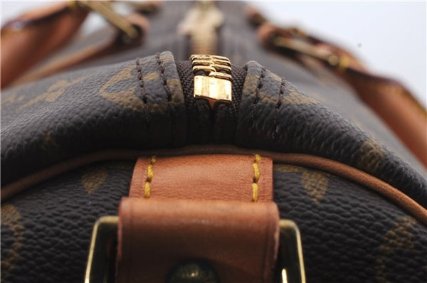 Auth Louis Vuitton Monogram Keepall Bandouliere 50 Boston Bag M41416 LV 9632C
