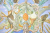 Authentic HERMES Carre 90 Scarf "AMAZONIA" Silk Light Blue 9632F