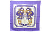 Authentic HERMES Carre 90 Scarf "BRIDES de GALA par" Silk Purple 9634D