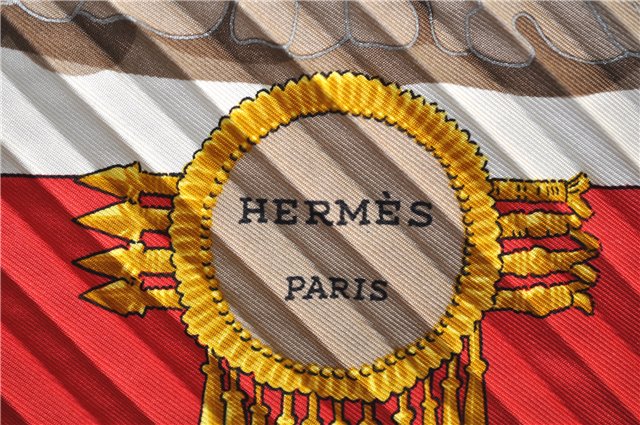 Authentic HERMES Pleats Scarf 