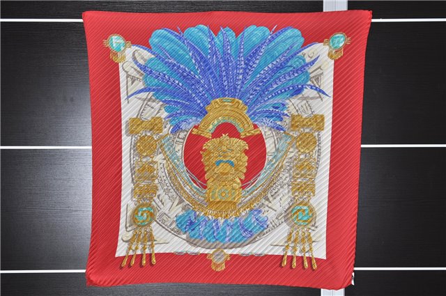 Authentic HERMES Pleats Scarf 