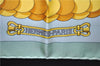 Authentic HERMES Carre 90 Scarf "KOSMIMA" Silk Light Green 9639D