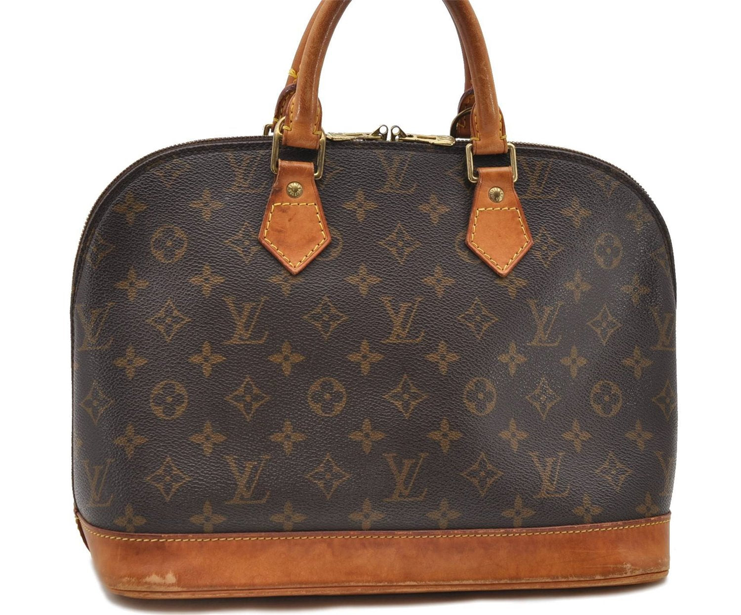 Authentic Louis Vuitton Monogram Alma Hand Bag M51130 LV 9640C