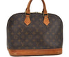 Authentic Louis Vuitton Monogram Alma Hand Bag M51130 LV 9640C