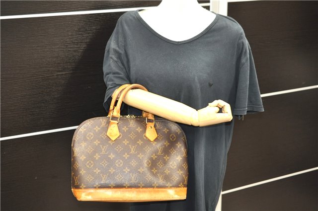 Authentic Louis Vuitton Monogram Alma Hand Bag M51130 LV 9640C