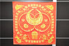 Authentic HERMES Carre 90 Scarf "LES CAVALIERS D'OR" Silk Red 9641D