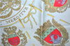 HERMES Petit Carre 40 Scarf Handkerchief "LES ARMES DE PARIS" Silk Yellow 9646D