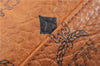 Authentic MCM Vintage Visetos Leather Hand Bag Purse Brown 9646E