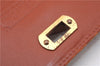 Authentic MCM Vintage Visetos Leather Hand Bag Purse Brown 9646E