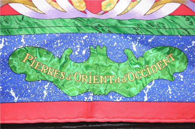 Auth HERMES Carre 90 Scarf 