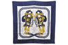 Authentic HERMES Carre 90 Scarf "BRIDES de GALA par" Silk Navy 9653D