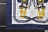 Authentic HERMES Carre 90 Scarf "BRIDES de GALA par" Silk Navy 9653D