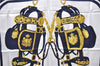 Authentic HERMES Carre 90 Scarf "BRIDES de GALA par" Silk Navy 9653D