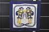 Authentic HERMES Carre 90 Scarf "BRIDES de GALA par" Silk Navy 9653D